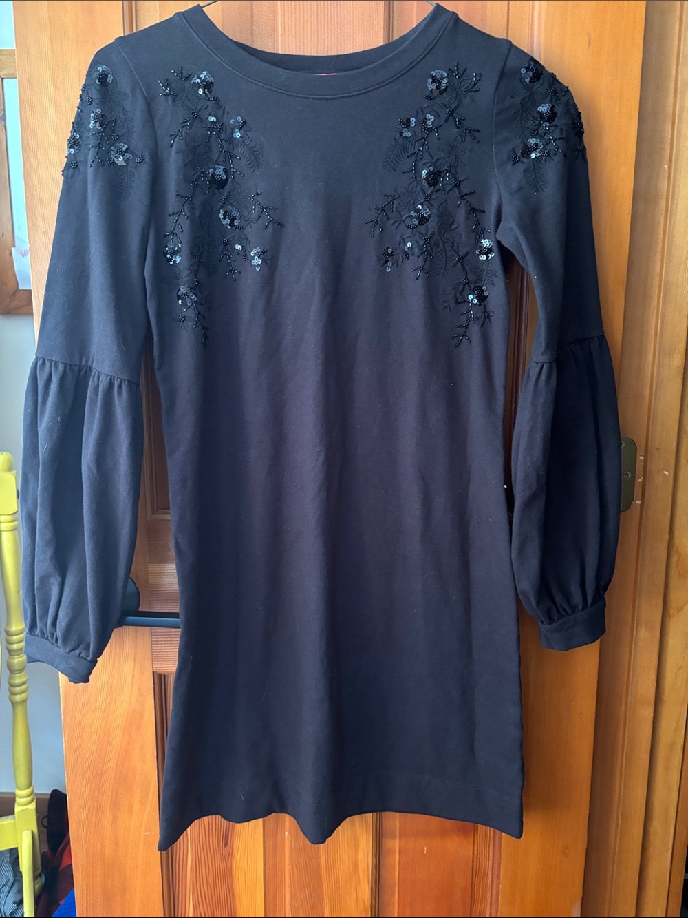 Lilly Pulitzer Embellished Black Long Sleeve Dress size XS
